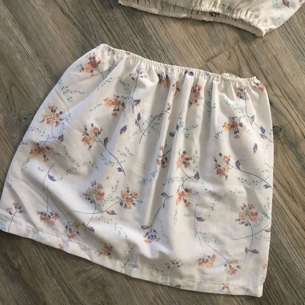 Handmade tube top and skirt matching set - Picture 2 of 4